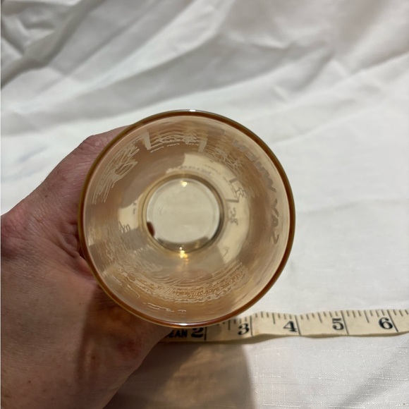 Vintage Amber Glass Tumbler - Picture 4 of 7